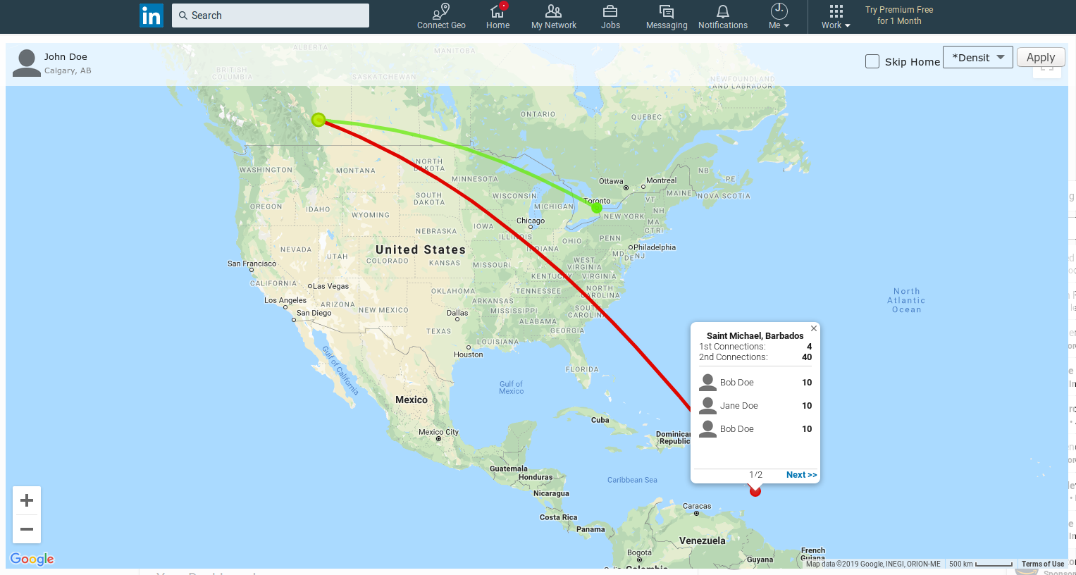 Connection-Geography JS (Example Data)